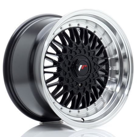 JR Wheels JR9 17x10 ET20 5x112/120 Gloss Black w/Machined Lip JR9171092074GB