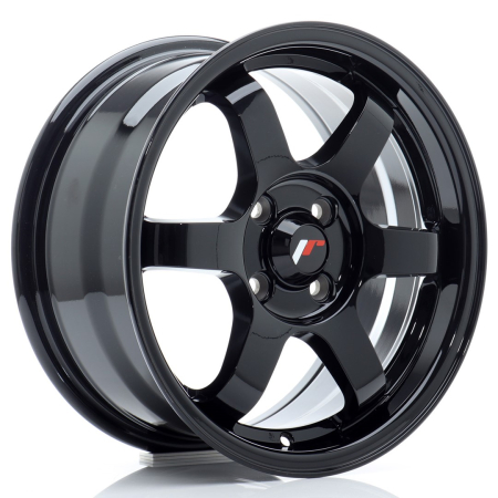 JR Wheels JR3 15x7 ET40 4x100 Gloss Black JR315704H4067GB