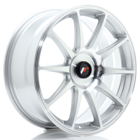 JR Wheels JR11 18x7,5 ET20-40 BLANK Silver Machined JR111875XX2072SM1